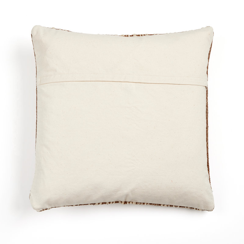Rectangular Pillow Cover & Insert, Square 20"H x 20"W, Black/Taupe