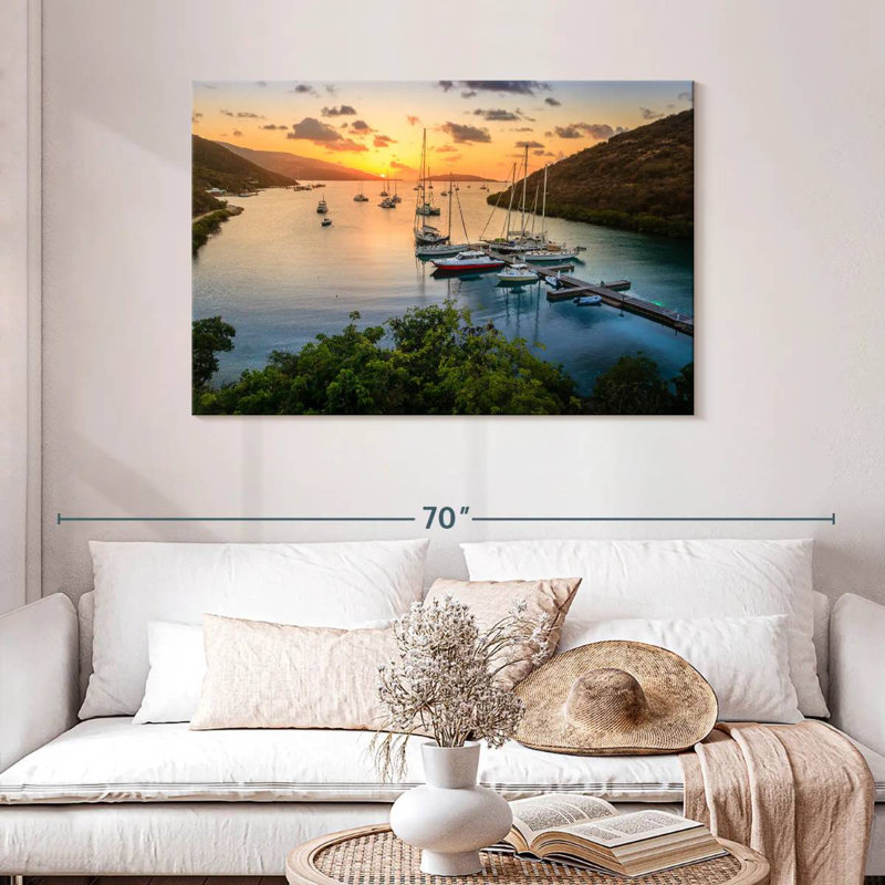 Coucher de soleil Gillard, H 30 po x l 45 po