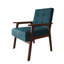 Chaise d'appoint en lin bleu-1393147797