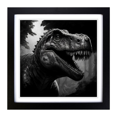 Tyrannosaurus Rex Drawing No.1 - Framed Print