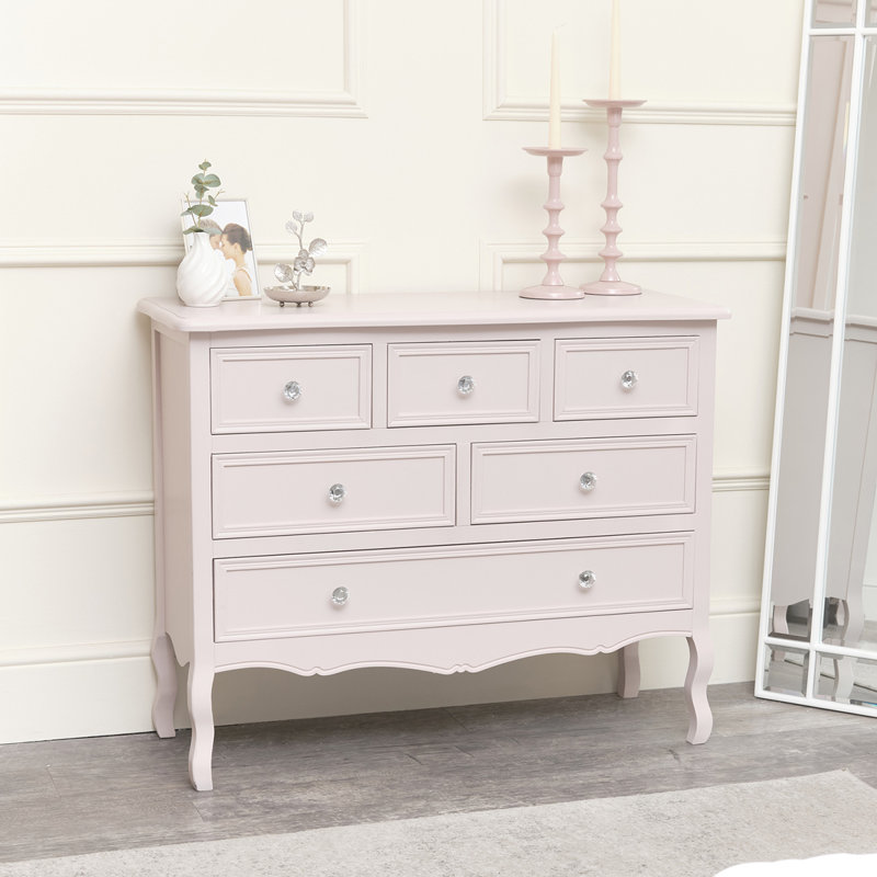 Chest Of Drawers 100cm W 6 - Drawer Chest of Drawers