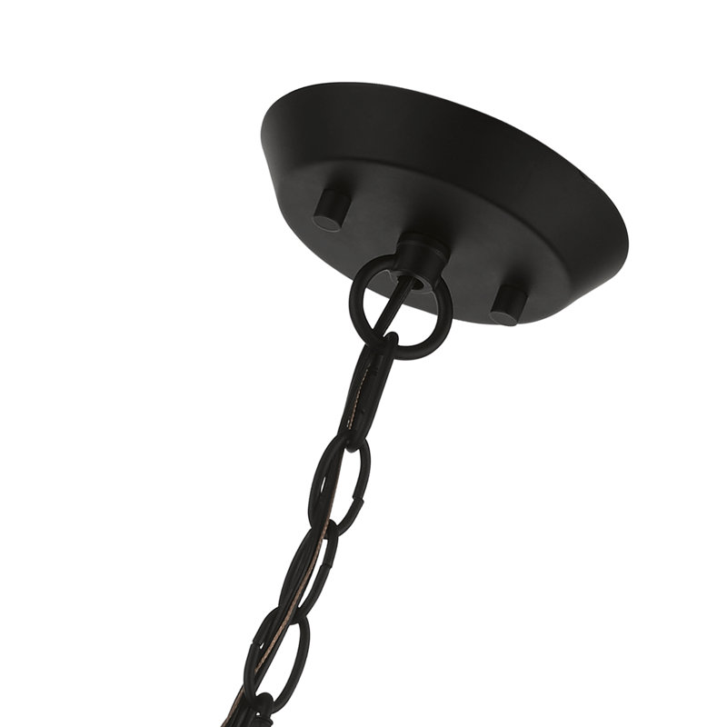 Lustre Veasey, Noir / Nickel brossé