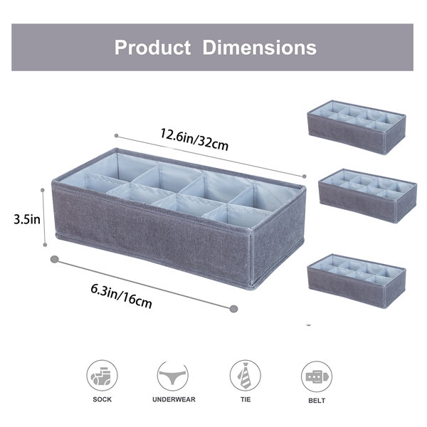 3 Piece Drawer Organizer Set