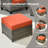 9 - Person Outdoor Wicker Patio Conversation Furniture Set With Fire Pit Table-746802094