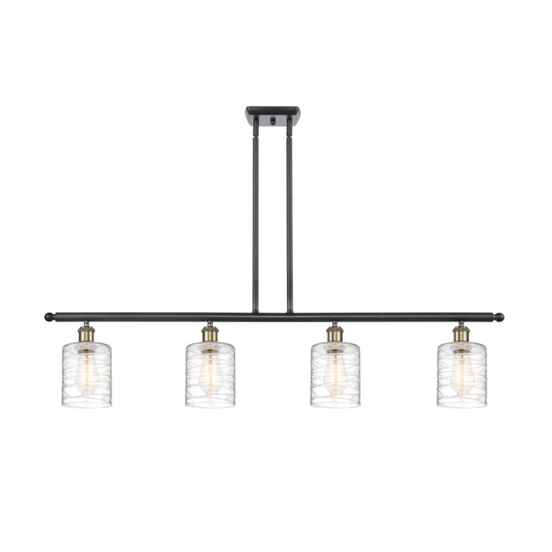 Karon 4 - Light Kitchen Island Pendant, No Bulb Included, Black Antique Brass