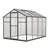 Greenhouse For Outdoors, Polycarbonate Greenhouse With Quick Setup Structure And Roof Vent, Aluminum Large Walk-In Greenhouse For Outside Garden Backyard, Black-112199323