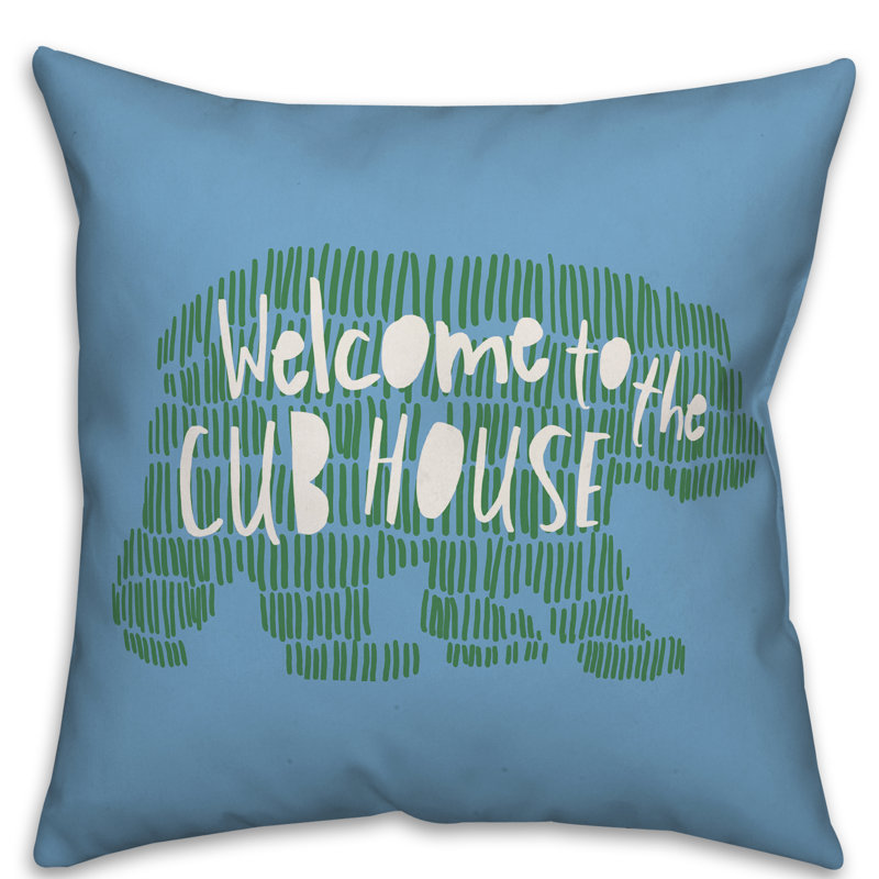  Coussin Welcome to the Cub House
