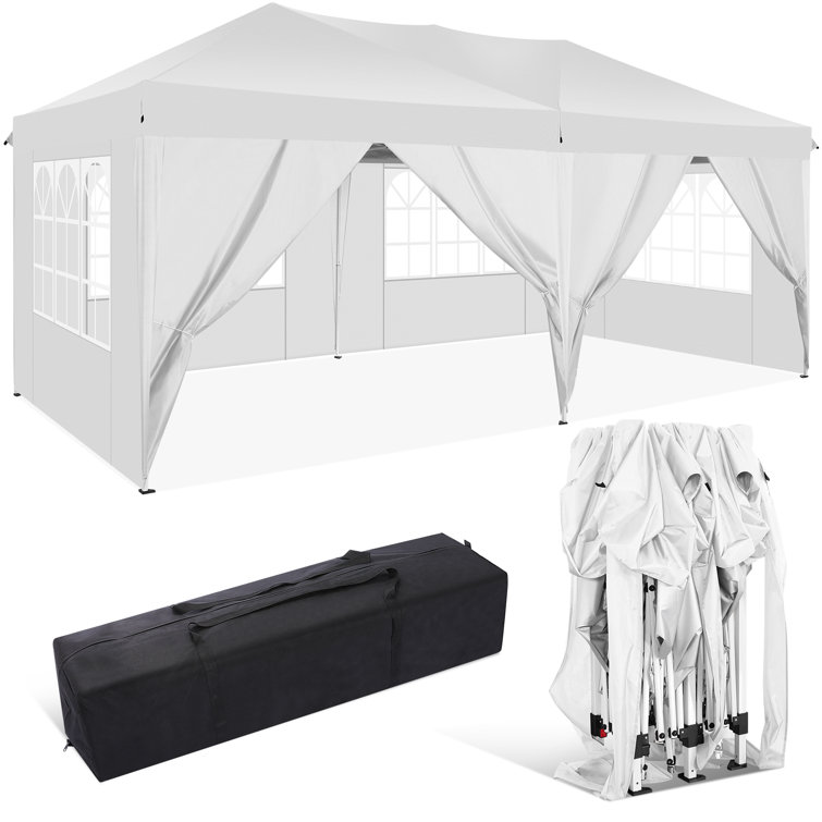 Outdoor Canopy Wedding Party Tent Camping Shelter Gazebo BBQ with Removable Sidewalls Easy Set Up