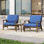 Ensemble de chaises d'extérieur en acacia bleu Bevelyn avec coussins-644042767