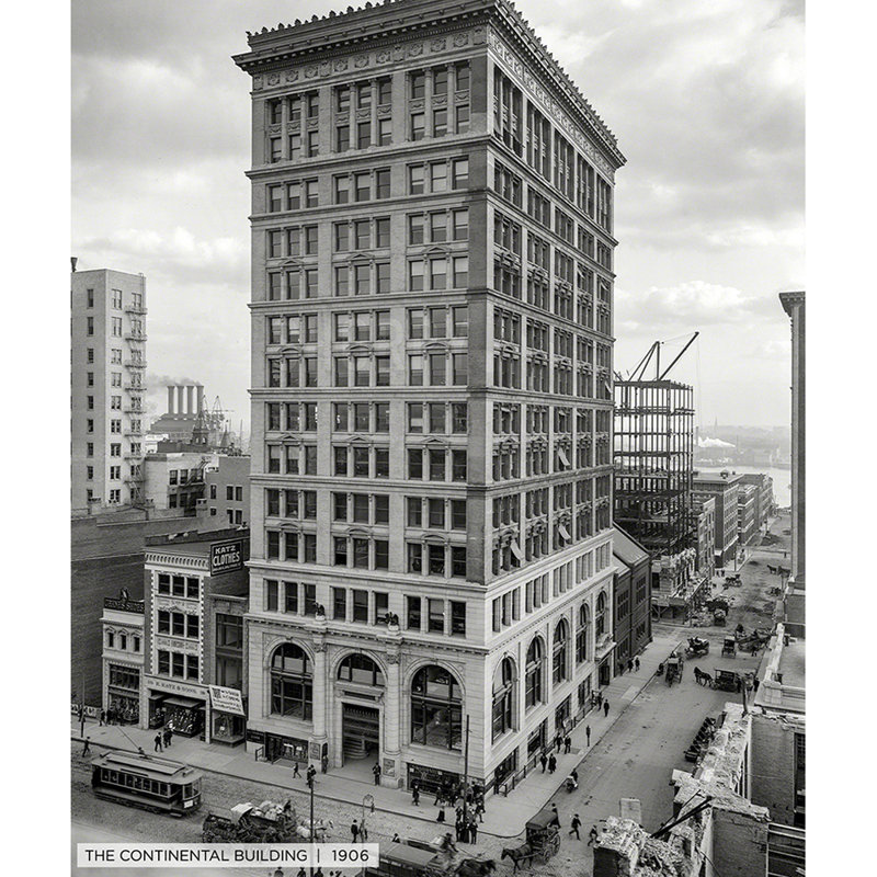 «Continental Building, Historic Baltimore», reproduction de photo sur toile tendue, H 40 po x l 30 po x 1,5 po
