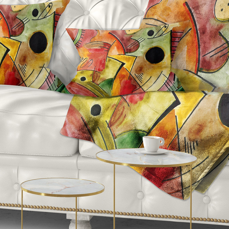 Stimulating Mood - Abstract Printed Pillow