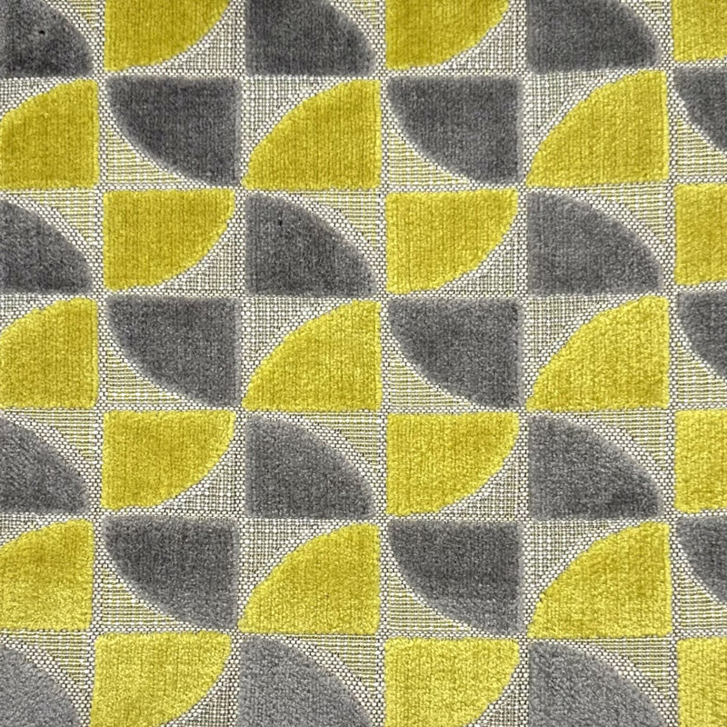 Tissu de revêtement en velours 54 po, Jaune