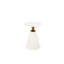 Table d'appoint Minimalist White Iron - Extrémité élégante et luxueuse en option compacte-740938985