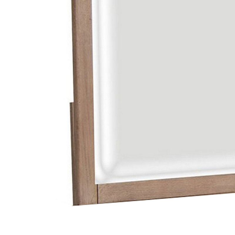 Solid Wood Rectangle Wall Mirror
