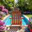 Chaise Adirondack pour enfant en bois de pruche de l 19 po x P 19,5 po x H 24 po Joywood