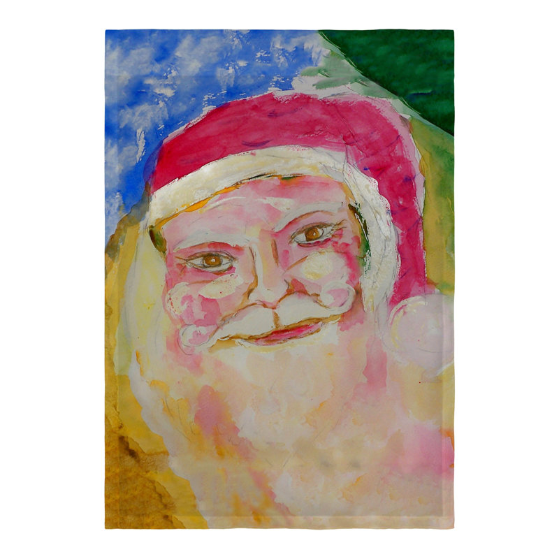 Drapeau de jardin en polyester Santa Face, Petit
