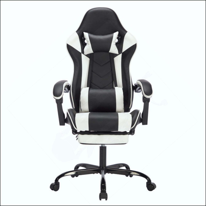 Gaming Chair With Footrest, Ergonomic Computer Chair With Headrest And Lumbar Support, Breathable Material Height Adjustable Video Game Chairs For Adults