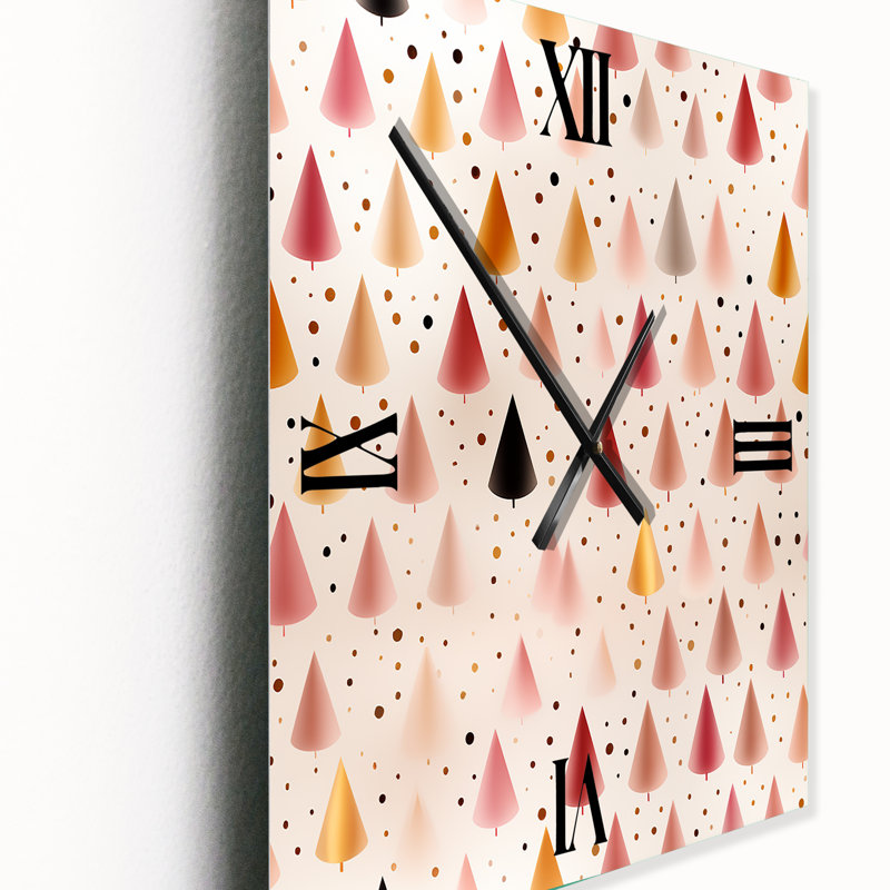 Horloge murale moderne Tiny Triangles, Moyen
