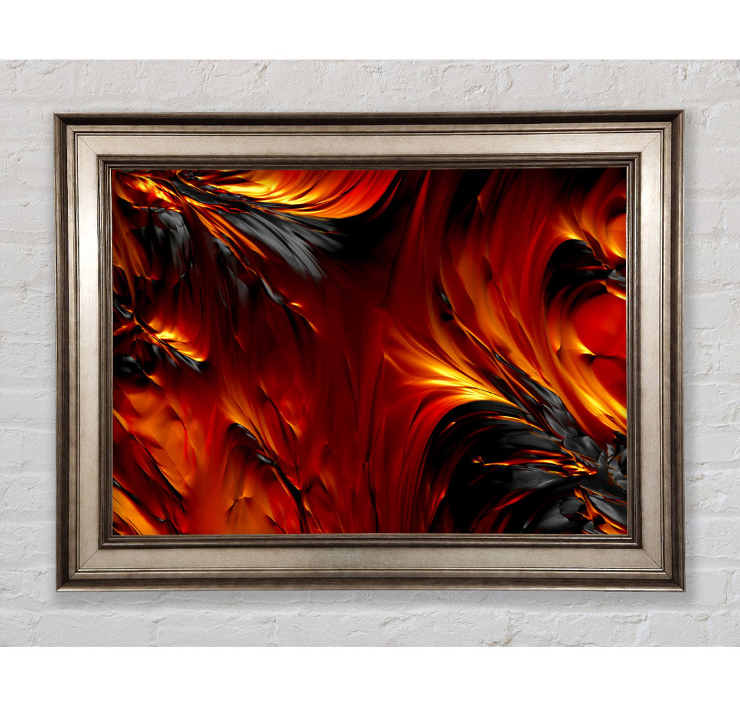 Lava Beauty Gerahmter Druck Wandkunst