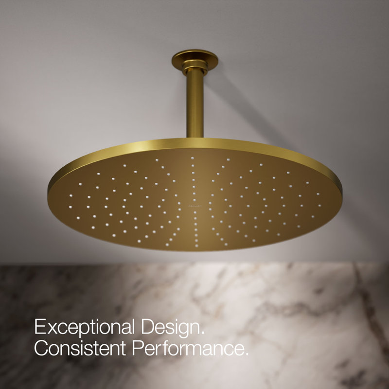 Contemporary 14 In. Round Single-Function Rainhead 2.5 Gpm, Bronze