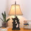 Lampe de table sculpture antique en résine