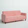 Perdue 81.5" Velvet Square Arm Convertible Sofa
