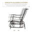Fauteuil oscillant d'extérieur Outsunny (excluant la table)