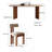 Retro Durable Rock Plate Dining Table Sets.-105967994
