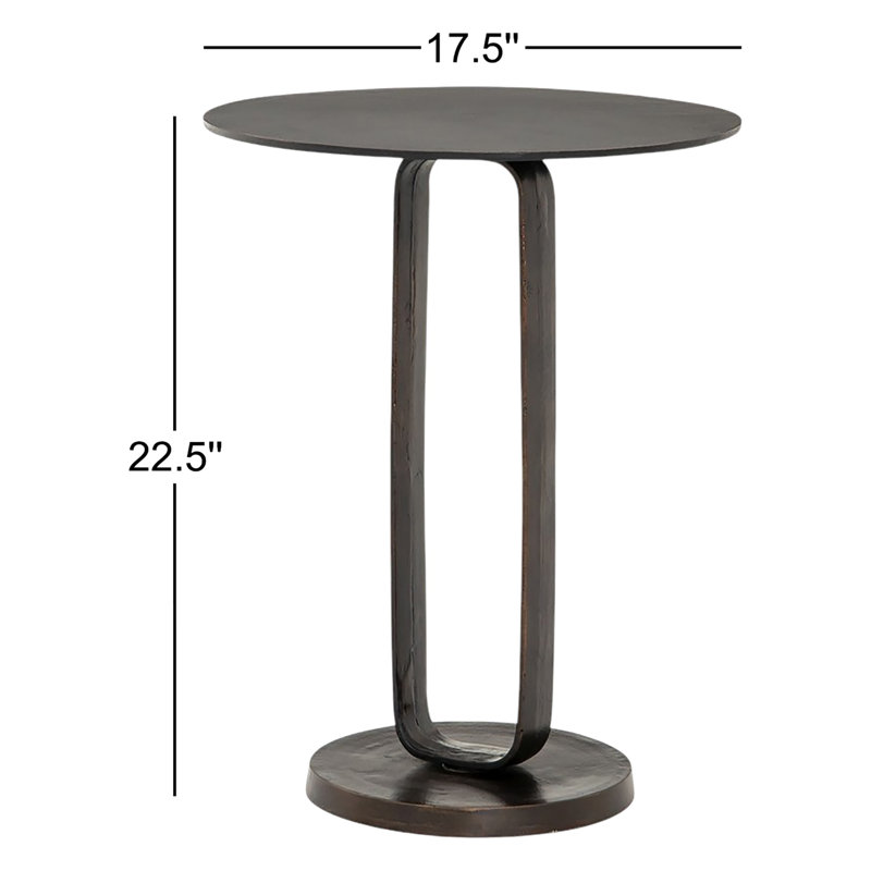 Adair End Table, Antique Rust