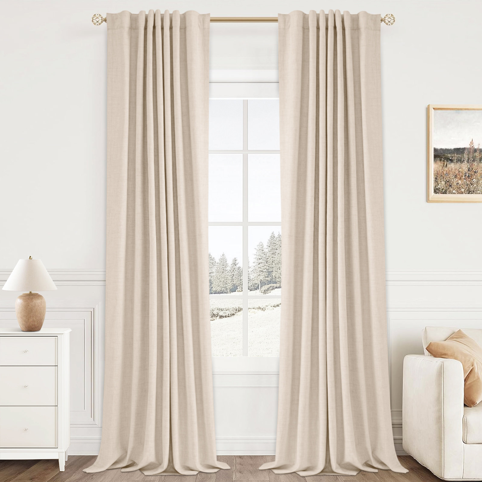 Graciella Thermal Insulated Faux Line...