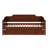 Cherry Twin Daybed And Trundle, Modern Classic Design With Panel Details, Built Engineered Wood Veneer, Trundle Four Wheels, Slats For Airflow Finish Silhouette, Detailing, Rubberwood Plywood Build,