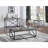 Sonoma Grey and Black Rectangular Sofa Table