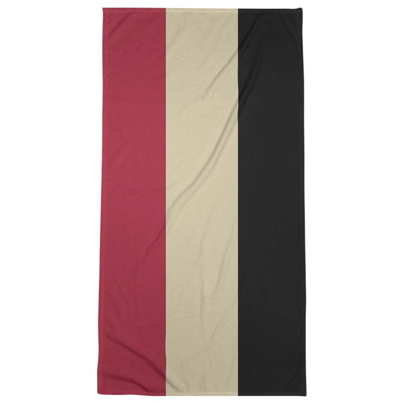 Beach Towel, Sedona Red/Sonoran Sand/Black, Microfiber, Beach Towel
