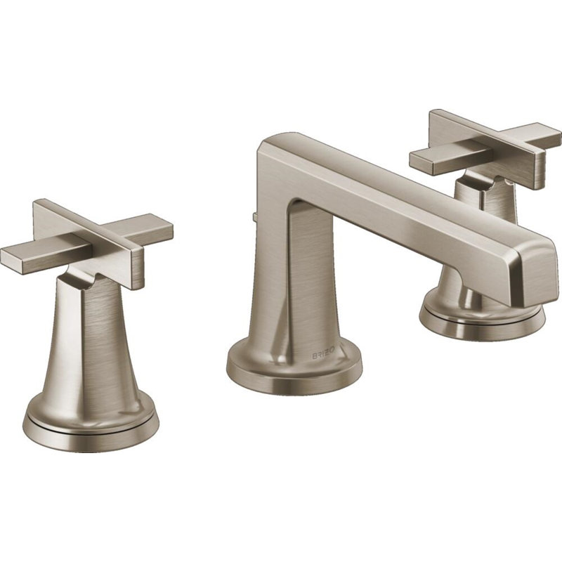 Levoir® Two-Handle Wall Mount Lavatory Faucet, Luxe Nickel, High Cross Handle, 1.2