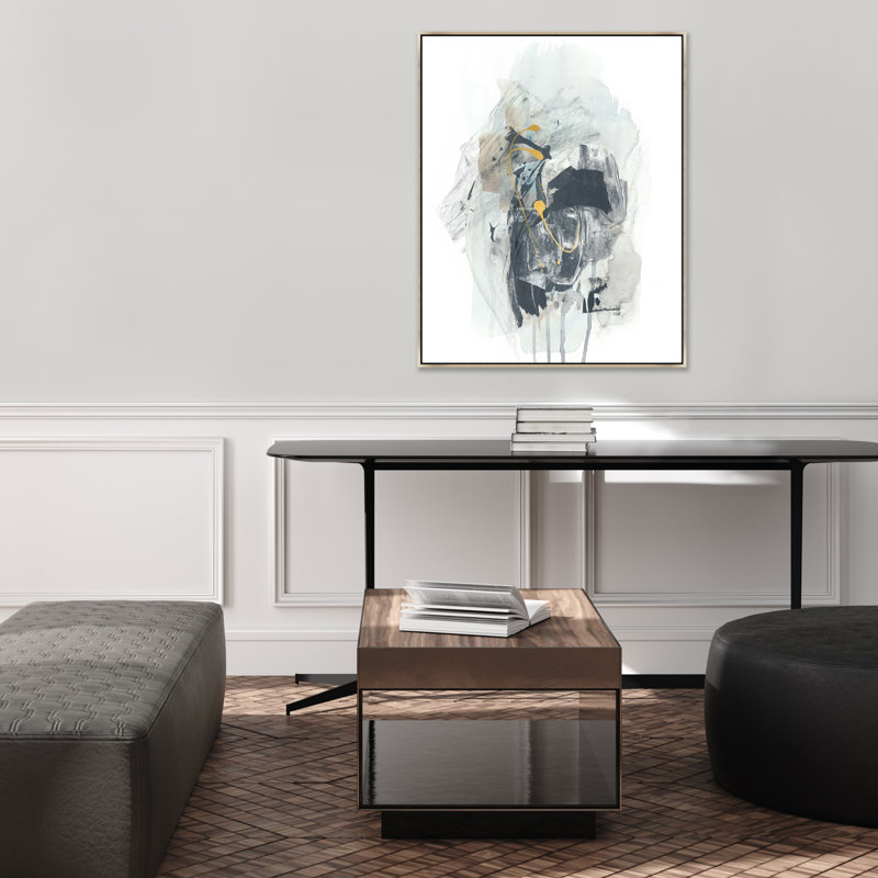 Lost Conflict I Painting by Emma McCartney, 39.5" H x 31.5" W x 1.5" D, Image Brush Gel