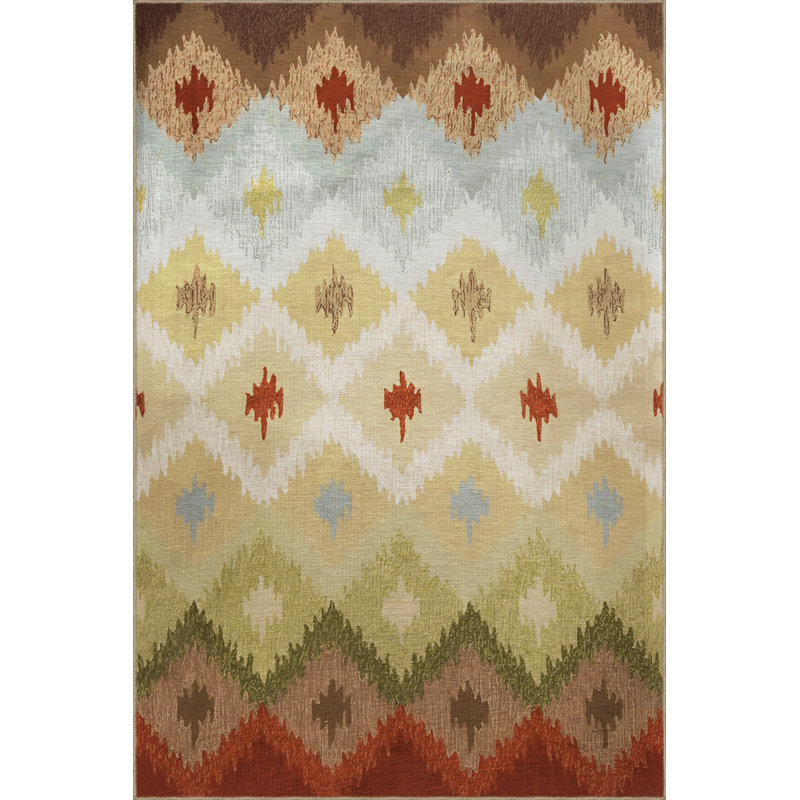 Tapis intérieur / extérieur rectangulaire Iyonna, Rectangle 5 pi 1 po x 7 pi 10 po