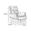 Fauteuil inclinable électrique Barrett, similicuir gris foncé, dossier coussiné-108208211