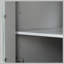 Meuble-lavabo 24 po avec lavabo, meuble-lavabo avec deux tiroirs et porte, tablette réglable, bois massif et panneau de fibres à densité moyenne, gris-693915575