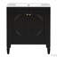 Meuble-lavabo de style rétro 30 po avec lavabo-2101462588