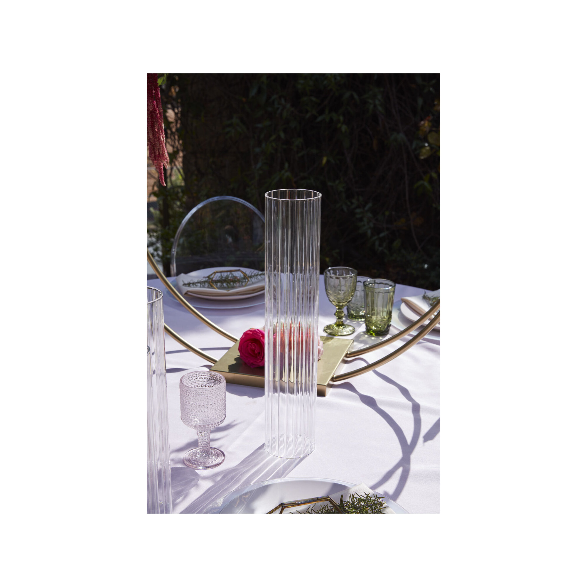Arcada Optic Glass Sleeve 3.5"x 22", 17.5" H x 3.5" W x .5" D