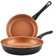 Farberware Glide Copper Ceramic Nonstick Frying Pan Twin Pack, 9.25-Inch and 11.25-Inch
