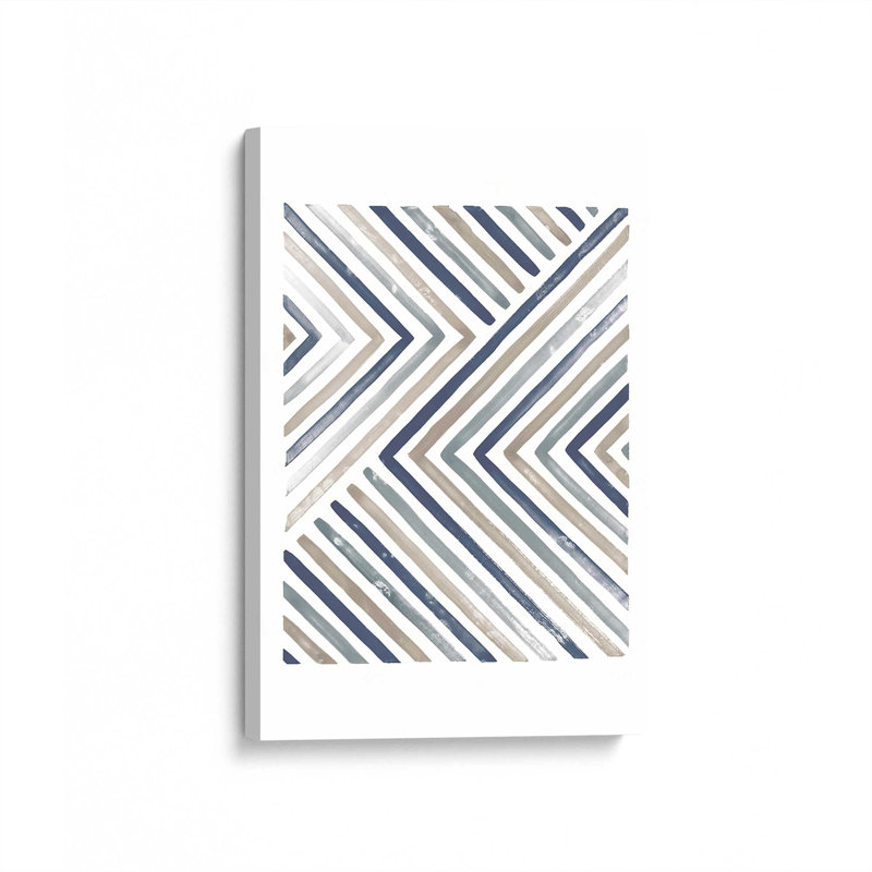 Linear Visions I, toile tendue, H 18 po x l 12 po
