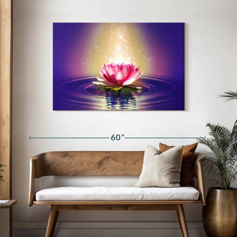 Harnek lotus enchanté, H 30 po x l 45 po