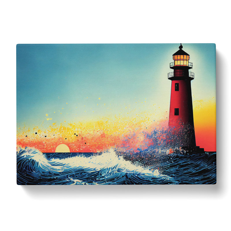 Lighthouse Splash Vol.4 Abstract - Wrapped Canvas, 50cm H x 76cm W x 3cm D