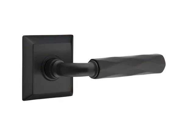 Door Lever, Left, Flat Black