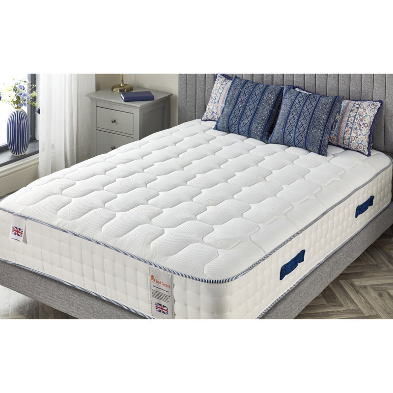 Sovereign Hybrid 5 Layer Pocket Spring Temprature Control Mattress Wool & Silk Filling, Double (4'6)