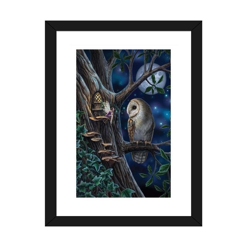 « Fairy tales » par Lisa Parker-impression d’art graphique, Papier noir, Blanc, H 32 po x l 24 po x P 1 po