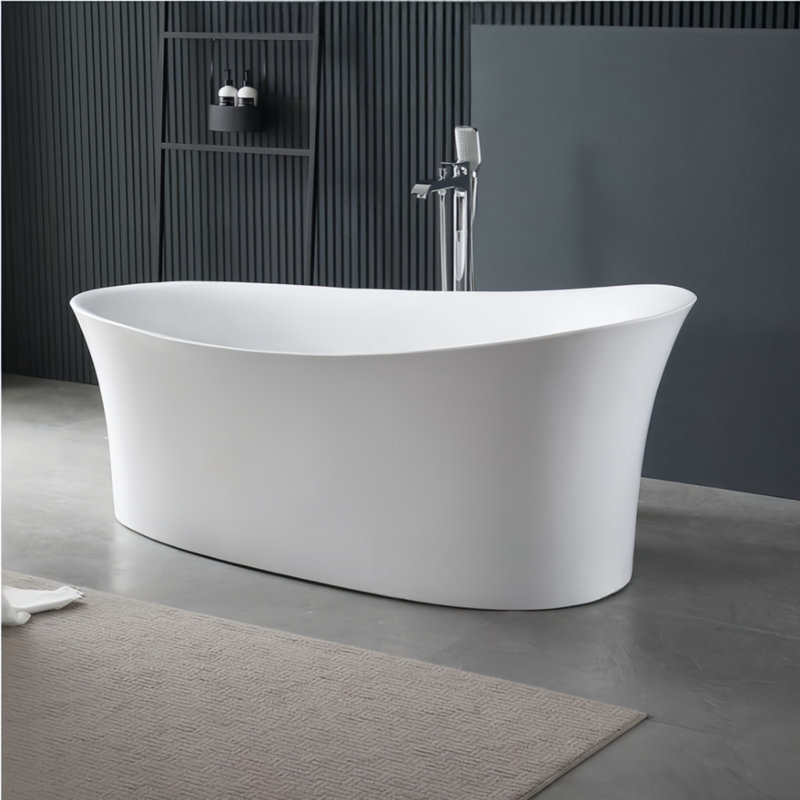 Ensemble de douche et baignoire incurvée incurvée l 62,99 po x H 27,56 po