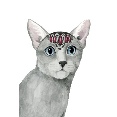 " Downton Cat I " by Grace Popp Painting Print
