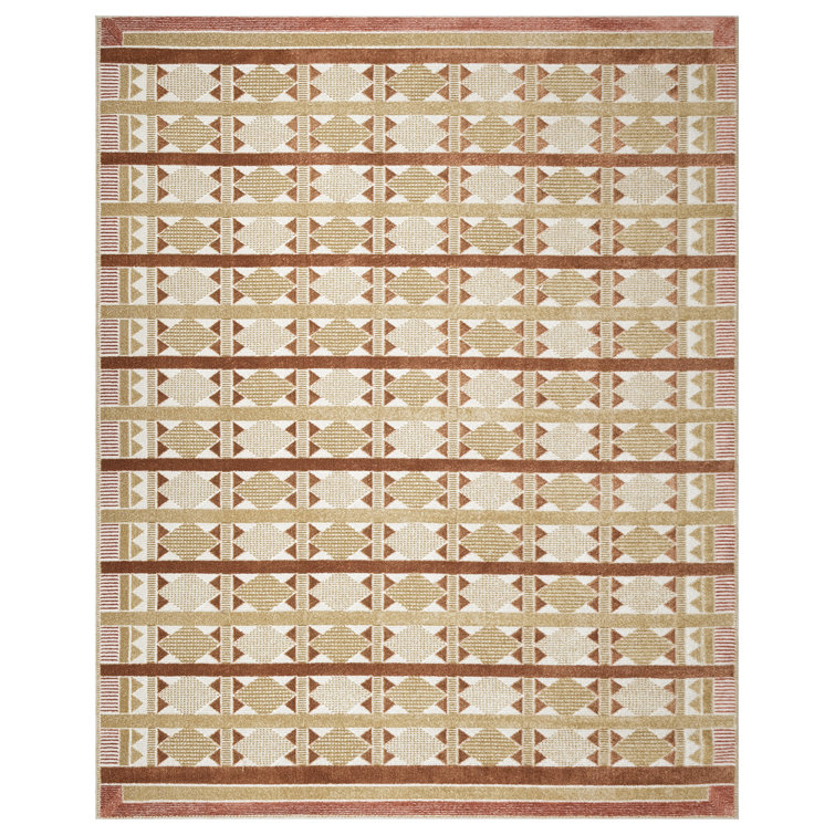Maridee Rust Modern Indoor Rug